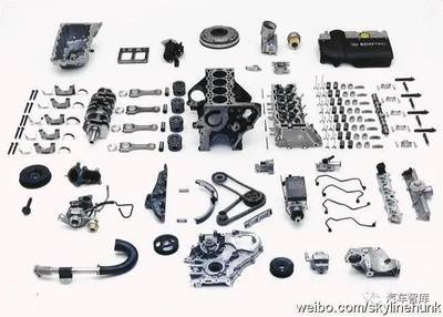 真正的汽车零部件爆炸图exploded view